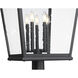 Raphael 5 Light 135.25 inch Sand Black Outdoor Post Mounted Fixture in Soft Sand Black
