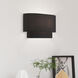 Bainbridge 2 Light 13 inch Black ADA Wall Sconce Wall Light