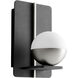 Iota 1 Light 5 inch Black/Satin Nickel Sconce Wall Light