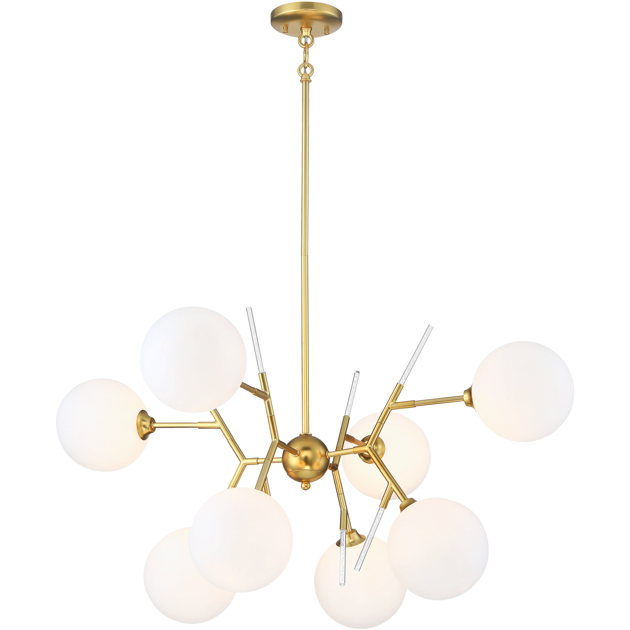 Polares 8 Light 36 inch Honey Gold Chandelier Ceiling Light