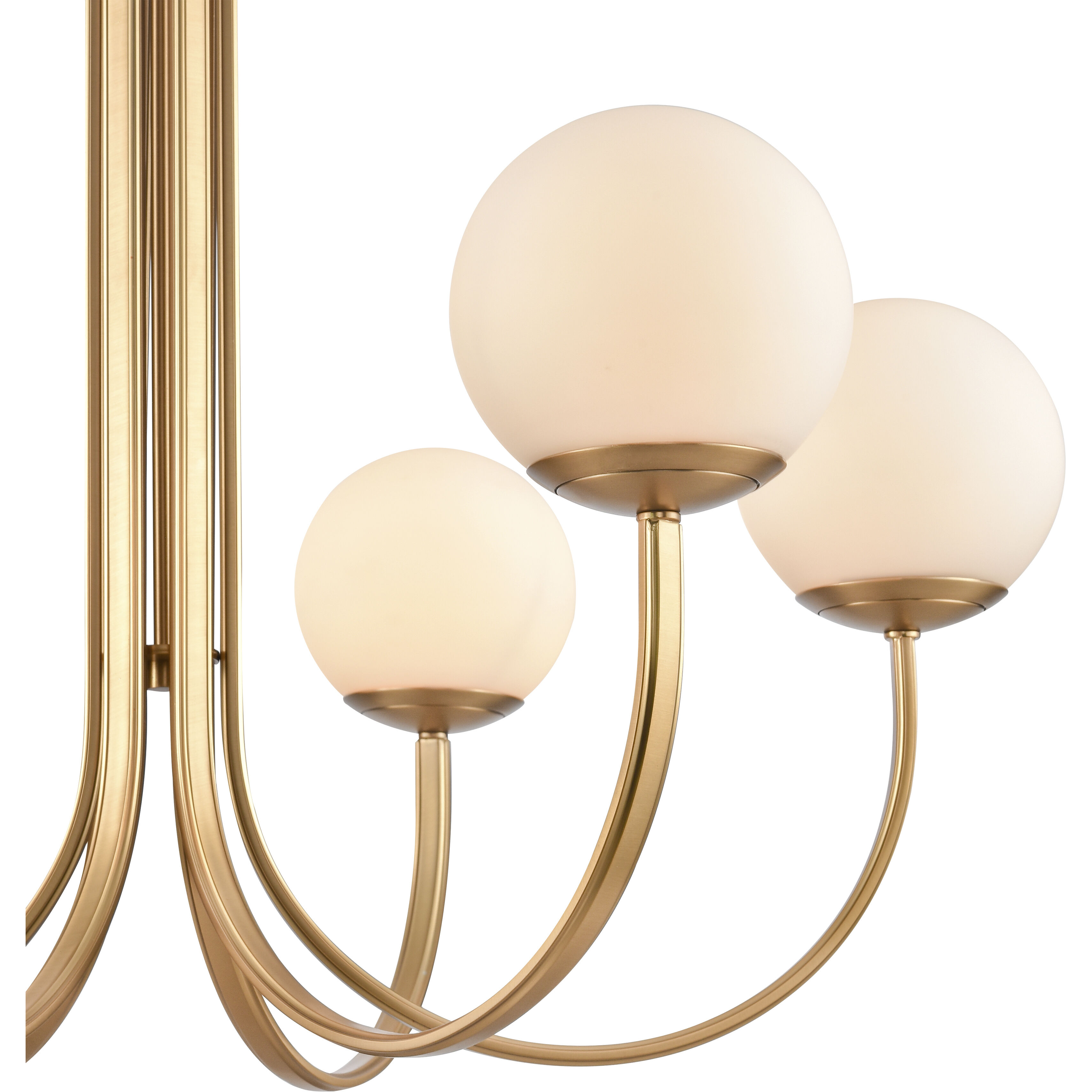 Caroline 6 Light 32 inch Brushed Gold Chandelier Ceiling Light