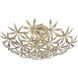 Flower Child 4 Light 22 inch Ambry Gold Flush Mount Ceiling Light
