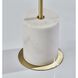 Terra 65 inch 40.00 watt Antique Brass Floor Lamp Portable Light