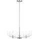 Drew & Jonathan Lochdale 5 Light 24 inch Brushed Nickel Chandelier Ceiling Light, Medium
