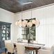 Concentro 8 Light 56 inch Polished Chrome Linear Chandelier Ceiling Light
