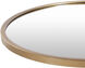 Carmen 40 X 40 inch Gold Mirror, Round