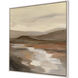 Cinnamon Riverbank Brown and Beige and Rust and White Canvas