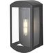 Miles 1 Light 12 inch Black Outdoor Wall Sconce
