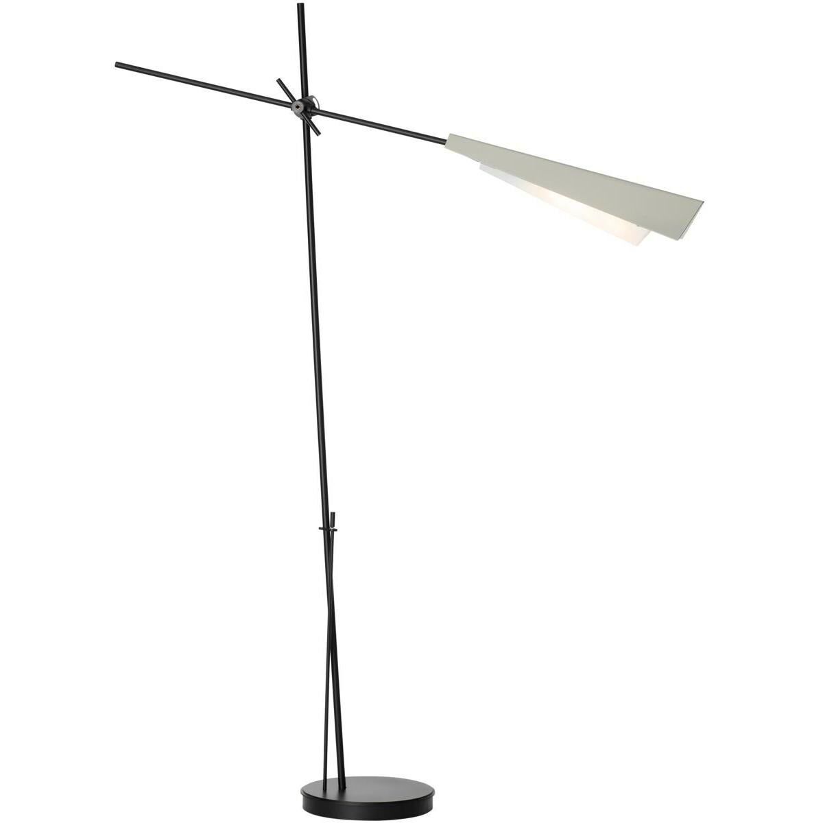 Vertex 83.1 inch 60 watt Black and Sterling Floor Lamp Portable Light in Black/Sterling