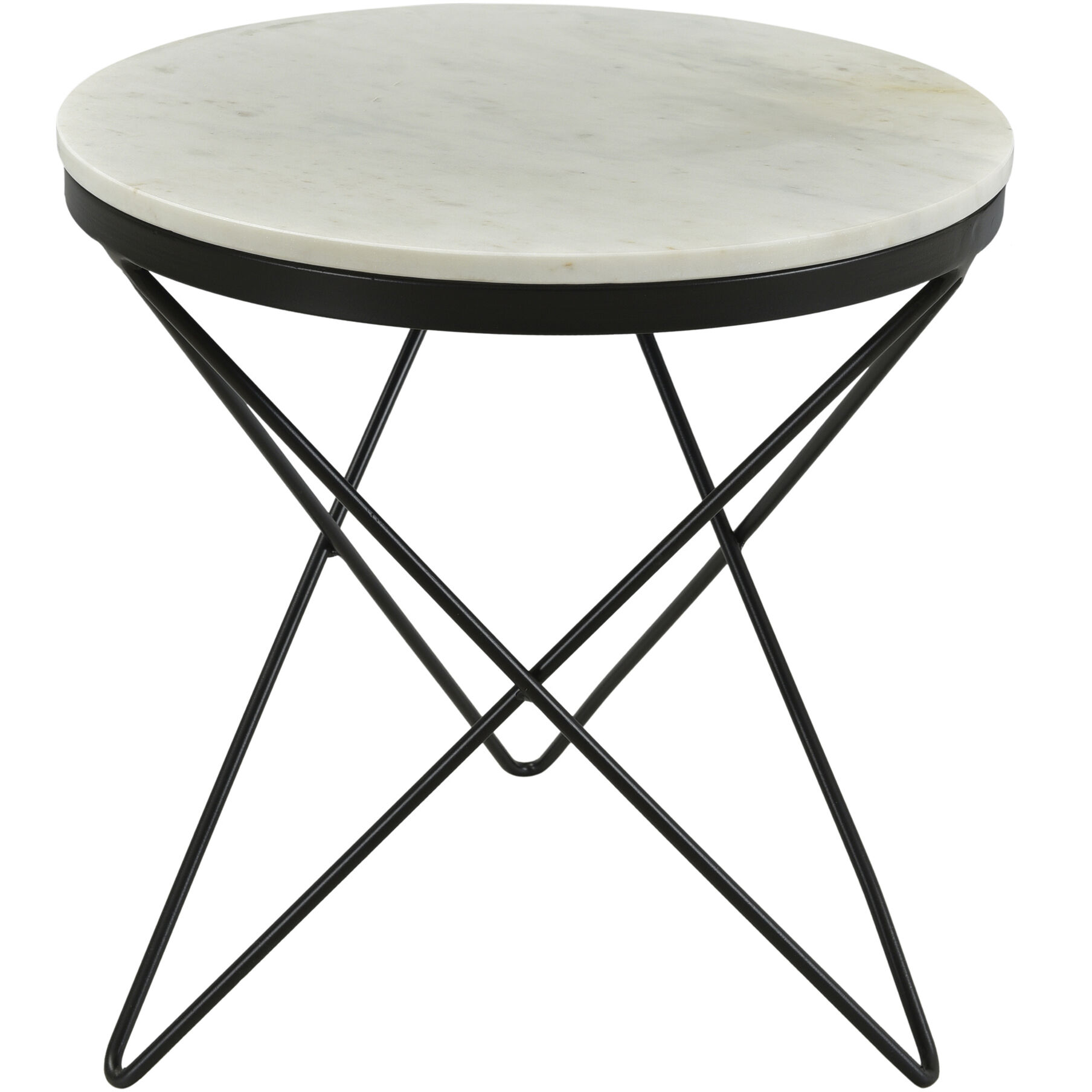 Haley 20 X 20 inch Black Side Table