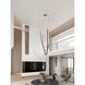 Ayers LED 59 inch Champagne Gold and Black and Brown Chandelier Ceiling Light