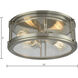 Coby 2 Light 13 inch Brushed Nickel Flush Mount Ceiling Light