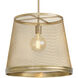 Colindale 1 Light 19.69 inch Vintage Brass Pendant Ceiling Light