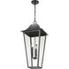 Gannon 5 Light 16 inch Black Outdoor Chain Mount Ceiling Fixture in G9
