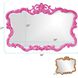 Talida 38 X 27 inch Glossy Hot Pink Wall Mirror 