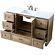 Soma 54 X 19 X 34 inch Natural Oak Vanity Sink Set
