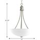 Gather 2 Light 15 inch Brushed Nickel Foyer Pendant Ceiling Light in Bulbs Not Included, Standard