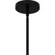 Frankie 3 Light 12 inch Matte Black Pendant Ceiling Light