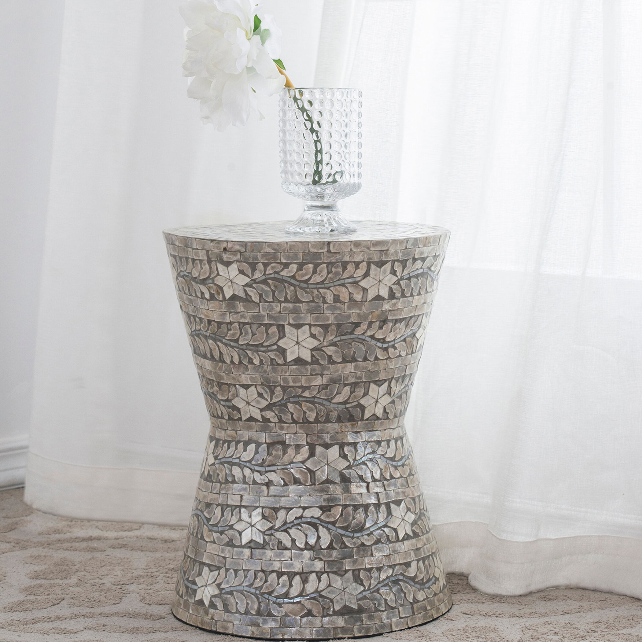 Anita 18.9 inch Cream Stool