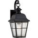Millhouse 1 Light 16 inch Mystic Black Outdoor Wall Lantern