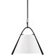 Frey 1 Light 14.75 inch Satin Black/Brown Pendant Ceiling Light