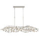 Broche 6 Light 50.5 inch Antique Silver Linear Chandelier Ceiling Light