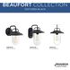Beaufort 1 Light 14 inch Textured Black Outdoor Wall Lantern, Medium