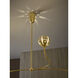 Anthos 4 Light 54 inch Unlacquered Brass Linear Pendant Ceiling Light