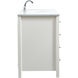 Irene 60 X 22 X 34 inch White Vanity Sink Set