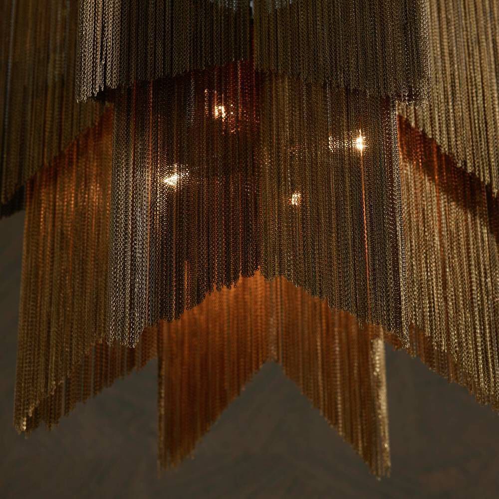 Bridget 28 inch Vintage Brass Chandelier Ceiling Light