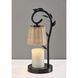 Ivy 14.75 inch 50 watt Black Candlewarmer Lamp Portable Light, Simplee Adesso