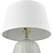 Bayview 22.5 inch 9 watt Light Green Glazed Table Lamp Portable Light
