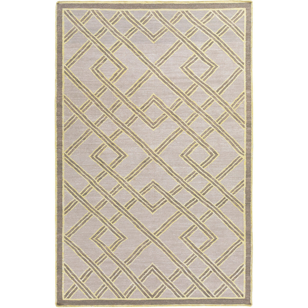Brighton 120 X 96 inch Neutral and Gray Area Rug, Viscose