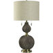 Cameron 33.5 inch 60.00 watt Brown and Brass Table Lamp Portable Light