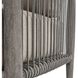 Borneo Charcoal Gray Rope and Nuance Dove Outdoor Lounge Chair