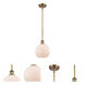 Ballston Athens LED 8 inch Brushed Brass Pendant Ceiling Light, Ballston