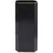 Glasshouse Black and Gold Umbrella Stand