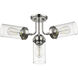 Calliope 4 Light 22.5 inch Polished Nickel Semi Flush Mount Ceiling Light