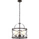 Ginger 3 Light 16 inch Old Bronze Pendant Ceiling Light