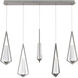Beyond Devotion LED 5.5 inch Satin Nickel Multi-Light Pendant Ceiling Light