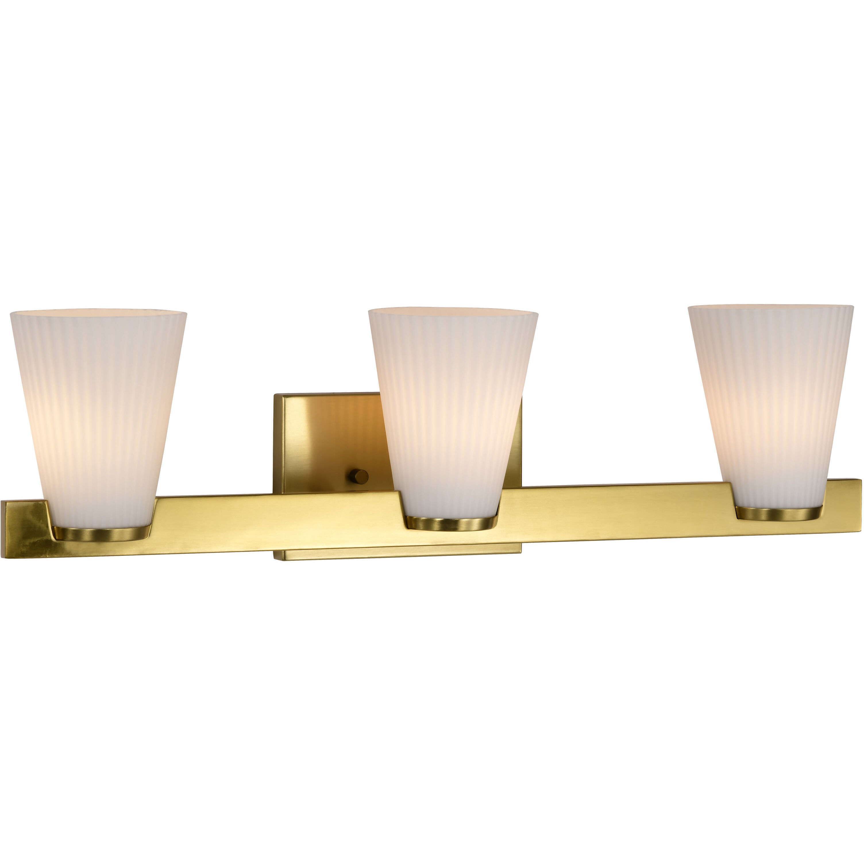 Royale 24 inch Burnished Brass Vanity Wall Light