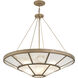 Istria 12 Light 36 inch Ashen Gold Pendant Ceiling Light