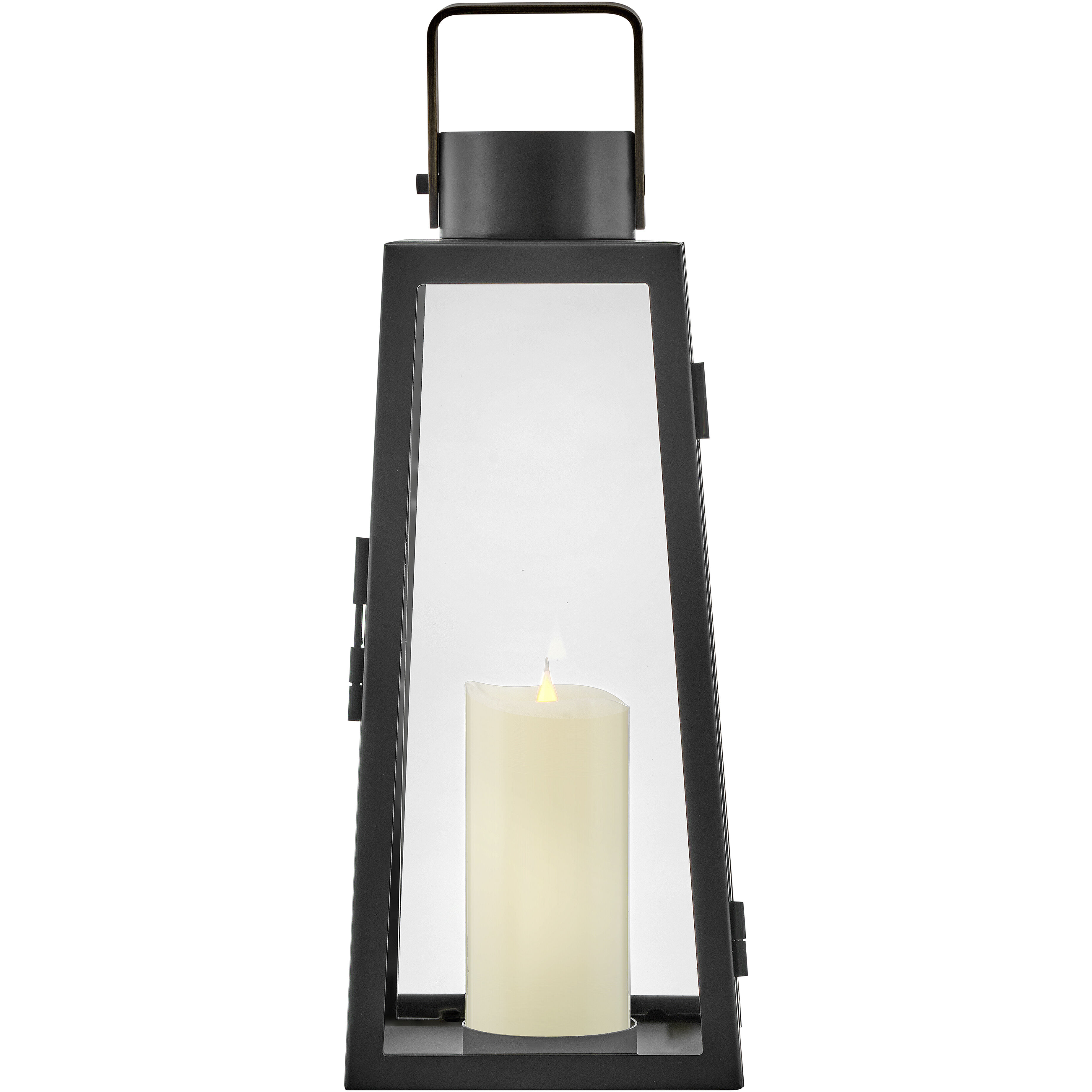 Hugh 7.5 inch Black Outdoor Lantern