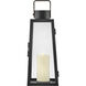 Hugh 7.5 inch Black Outdoor Lantern