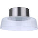 Centric LED 12.5 inch Brushed Polished Nickel Flushmount Ceiling Light