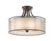 Lacey 4 Light 20 inch Mission Bronze Semi Flush Light Ceiling Light
