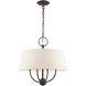 Cartwright 4 Light 18 inch English Bronze Pendant Chandelier Ceiling Light