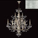 Crystal Laurel 20 Light 57 inch Silver Chandelier Ceiling Light