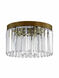 Ashton 4 Light 13 inch Hand Painted Palacial Bronze Flush Mount Ceiling Light