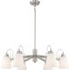 Beckonridge 6 Light 32 inch Brushed Nickel Chandelier Ceiling Light